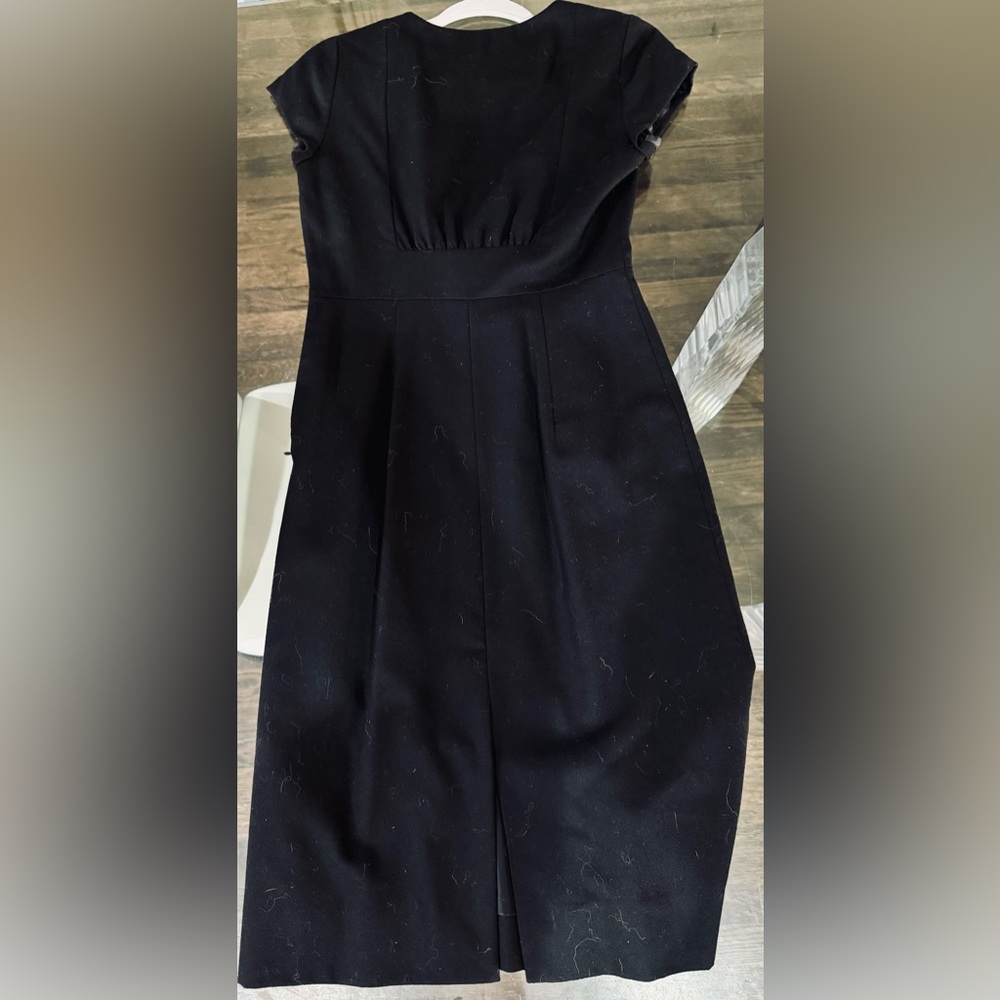J. Crew LBD 0 Black Wool Dress w/ silk lining - Picture 6 of 6